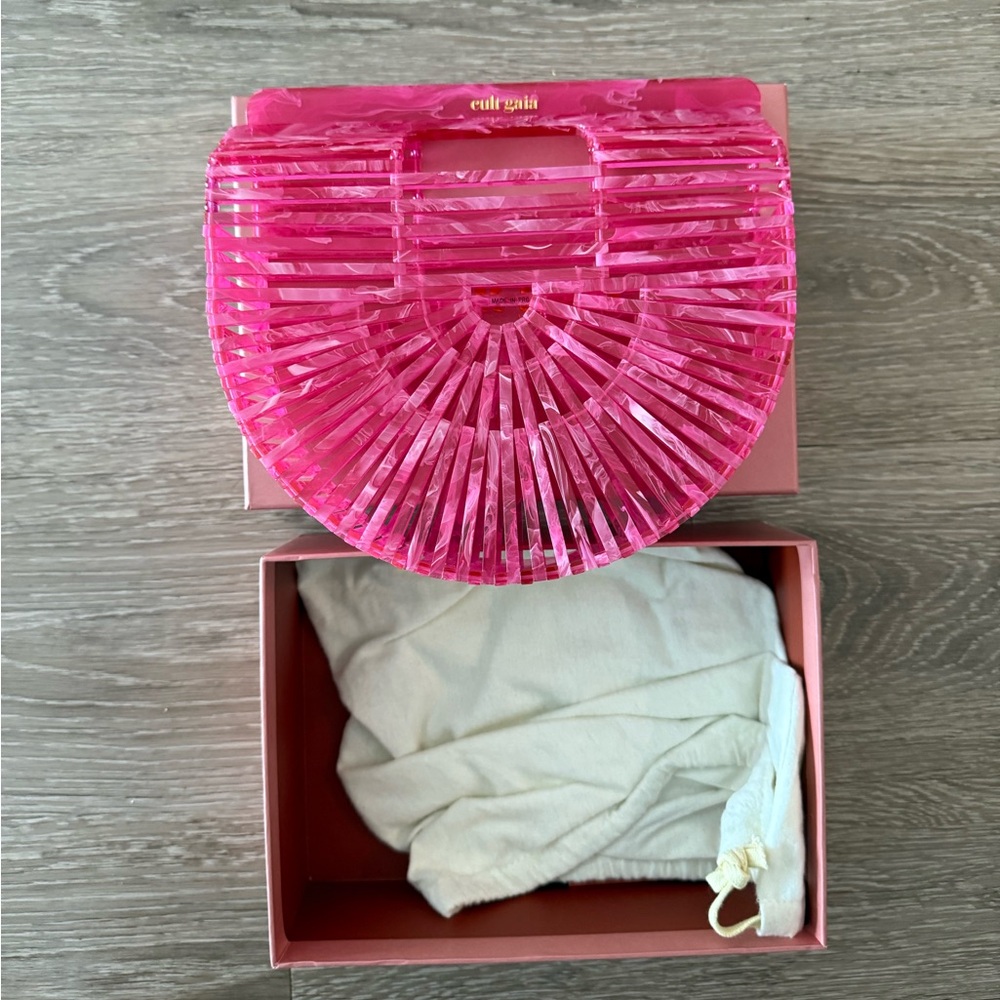 Cult Gaia Gaias Ark Mini Top Handle in Rose